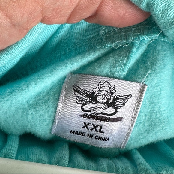 NWT Boys Lie Sweatpants - Aqua Blue w/ Pale Pink Text - Picture 11 of 11